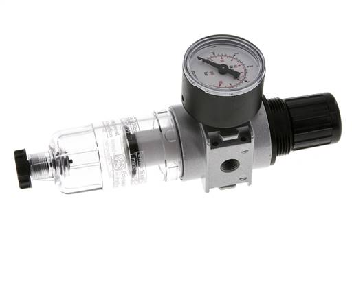 Filter-Regulator G1/8'' 1450 l/min 0.1-3.0bar/1-44psi Semi-Auto 40 mm Pressure Gauge Polycarbonate Multifix 0