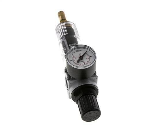 Filter-Regulator G1/4'' 1450 l/min 0.1-3.0bar/1-44psi Auto 40 mm Pressure Gauge Polycarbonate Multifix 0