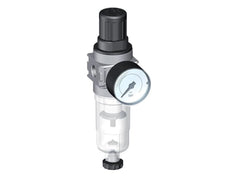 Filter-Regulator G1/4'' 700 l/min 0.5-10.0bar/7-145psi Semi-Auto 40 mm Pressure Gauge Plastic Multifix 0