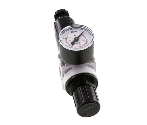 Filter-Regulator G1/4'' 700 l/min 0.5-10.0bar/7-145psi Semi-Auto 40 mm Pressure Gauge Metal Multifix 0
