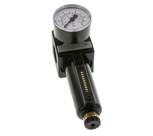 Filter-Regulator G3/8'' 1600 l/min 0.2-6.0bar/3-87psi Semi-Auto Metal Multifix 1