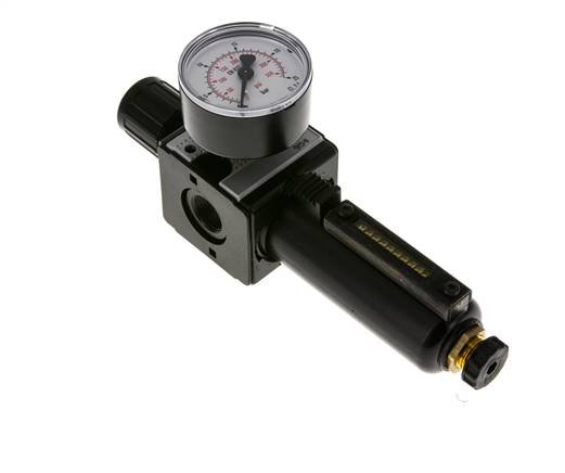 Filter-Regulator G3/8'' 1600 l/min 0.5-16.0bar/7-232psi Semi-Auto Metal Multifix 1