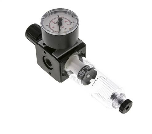 Filter-Regulator G1/4'' 1600 l/min 0.5-10.0bar/7-145psi Semi-Auto Polycarbonate Multifix 1