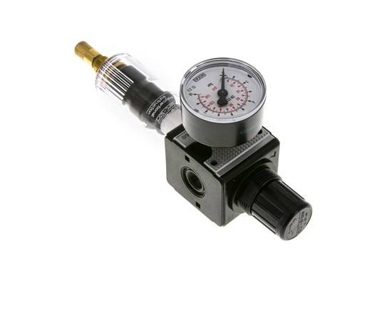 Filter-Regulator G1/4'' 1600 l/min 0.2-6.0bar/3-87psi Auto Polycarbonate Multifix 1
