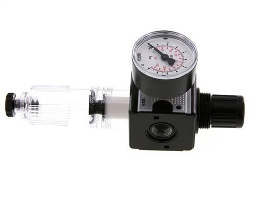 Filter-Regulator G3/8'' 1600 l/min 0.2-6.0bar/3-87psi Semi-Auto Polycarbonate Multifix 1