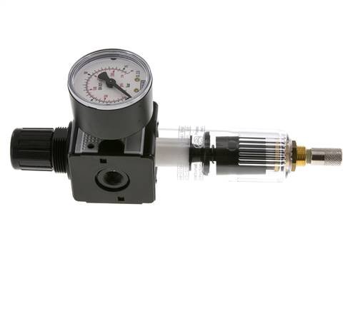 Filter-Regulator G1/4'' 1600 l/min 0.5-10.0bar/7-145psi Auto (Closed Without Pressure) Polycarbonate Multifix 1