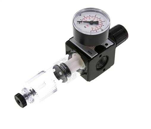 Filter-Regulator G3/8'' 1600 l/min 0.2-6.0bar/3-87psi Semi-Auto Polycarbonate Multifix 1