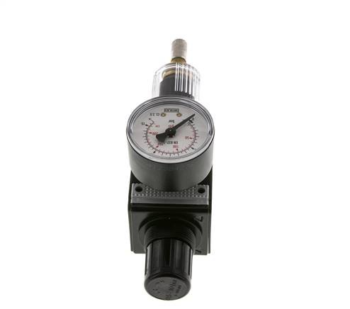 Filter-Regulator G1/4'' 1600 l/min 0.5-10.0bar/7-145psi Auto (Closed Without Pressure) Polycarbonate Multifix 1