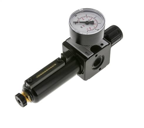Filter-Regulator G3/8'' 1600 l/min 0.1-3.0bar/1-44psi Semi-Auto Metal Multifix 1