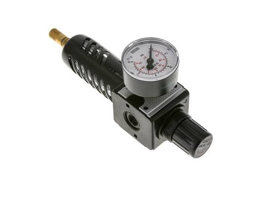 Filter-Regulator G1/4'' 1600 l/min 0.5-16.0bar/7-232psi Auto Protective Cage Polycarbonate Multifix 1