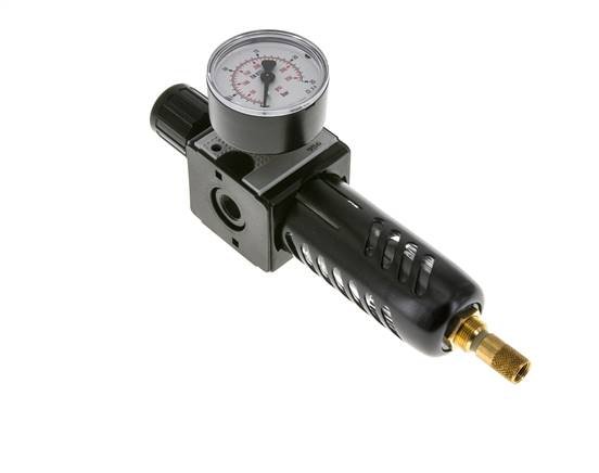 Filter-Regulator G1/4'' 1600 l/min 0.5-16.0bar/7-232psi Auto Protective Cage Polycarbonate Multifix 1