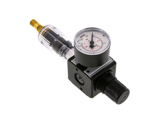 Filter-Regulator G1/4'' 1600 l/min 0.5-10.0bar/7-145psi Auto Polycarbonate Multifix 1