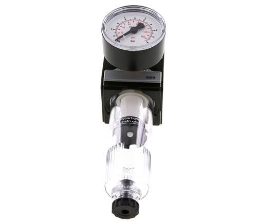 Filter-Regulator G3/8'' 1600 l/min 0.2-6.0bar/3-87psi Semi-Auto Polycarbonate Multifix 1
