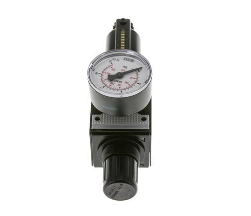 Filter-Regulator G1/4'' 1600 l/min 0.5-16.0bar/7-232psi Semi-Auto Metal Multifix 1