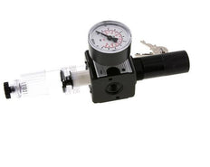 Filter-Regulator G1/4'' 1600 l/min 0.2-6.0bar/3-87psi Semi-Auto Cylinder Lock Polycarbonate Multifix 1