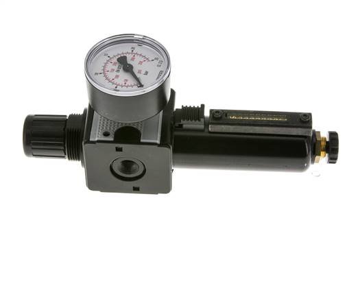 Filter-Regulator G1/4'' 1600 l/min 0.5-16.0bar/7-232psi Semi-Auto Metal Multifix 1