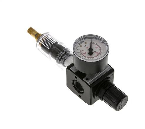 Filter-Regulator G3/8'' 1600 l/min 0.5-10.0bar/7-145psi Auto Polycarbonate Multifix 1