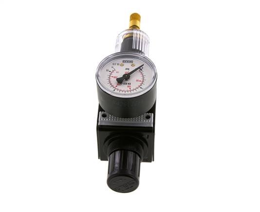 Filter-Regulator G1/4'' 1600 l/min 0.5-10.0bar/7-145psi Auto Polycarbonate Multifix 1