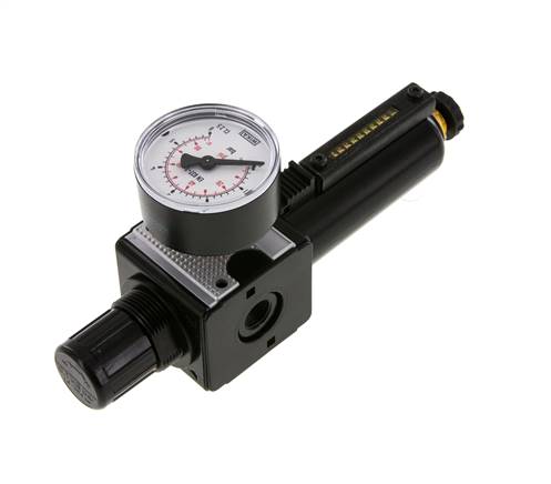 Filter-Regulator G1/4'' 1600 l/min 0.1-3.0bar/1-44psi Semi-Auto Metal Multifix 1