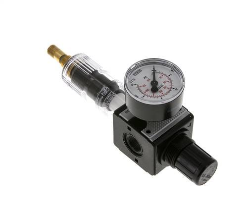 Filter-Regulator G3/8'' 1600 l/min 0.5-16.0bar/7-232psi Auto Polycarbonate Multifix 1