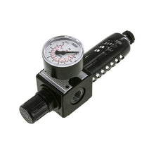 Filter-Regulator G3/8'' 1600 l/min 0.2-6.0bar/3-87psi Semi-Auto Protective Cage Polycarbonate Multifix 1