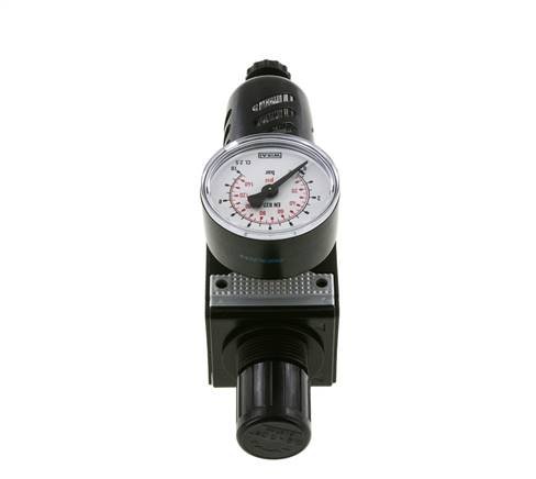 Filter-Regulator G3/8'' 1600 l/min 0.2-6.0bar/3-87psi Semi-Auto Protective Cage Polycarbonate Multifix 1