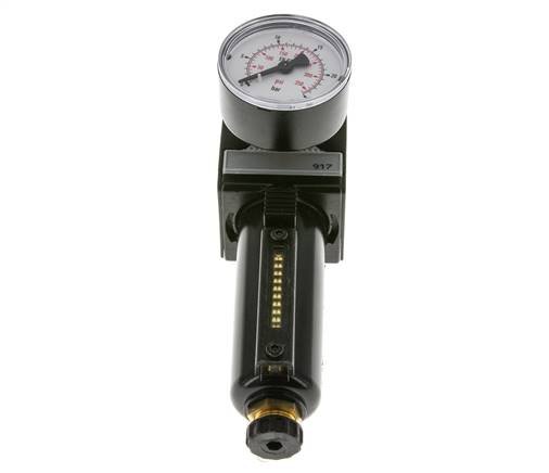 Filter-Regulator G1/4'' 1600 l/min 0.5-16.0bar/7-232psi Semi-Auto Metal Multifix 1