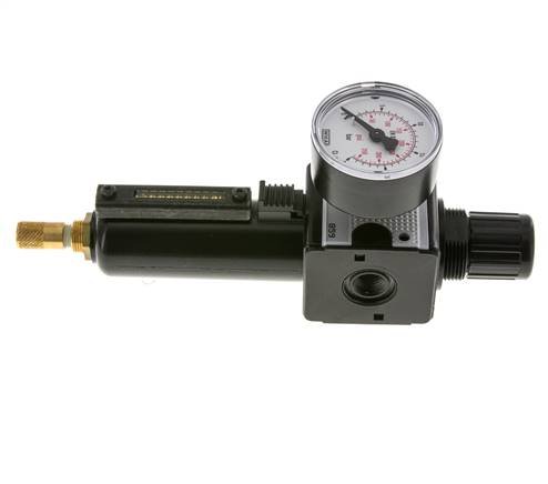 Filter-Regulator G1/4'' 1600 l/min 0.5-16.0bar/7-232psi Auto Metal Multifix 1