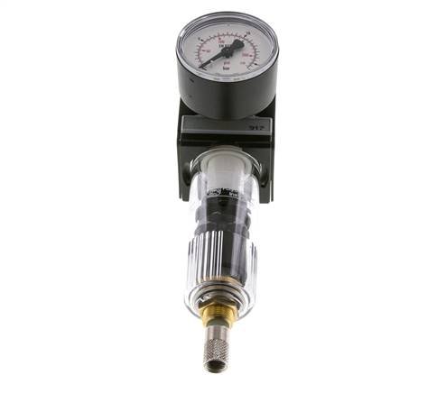 Filter-Regulator G1/4'' 1600 l/min 0.5-10.0bar/7-145psi Auto (Closed Without Pressure) Polycarbonate Multifix 1