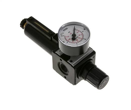 Filter-Regulator G3/8'' 1600 l/min 0.5-16.0bar/7-232psi Semi-Auto Metal Multifix 1