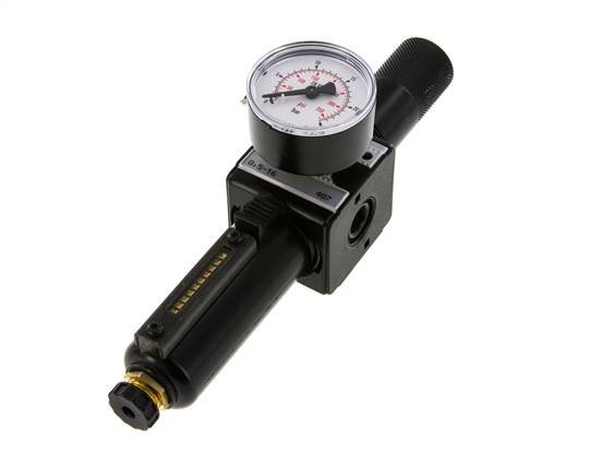 Filter-Regulator G1/4'' 1600 l/min 0.5-16.0bar/7-232psi Semi-Auto Cylinder Lock Metal Multifix 1