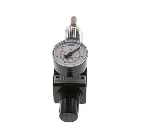 Filter-Regulator G1/4'' 1600 l/min 0.5-16.0bar/7-232psi Auto (Closed Without Pressure) Polycarbonate Multifix 1