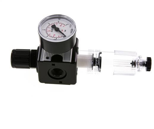 Filter-Regulator G3/8'' 1600 l/min 0.1-3.0bar/1-44psi Semi-Auto Polycarbonate Multifix 1