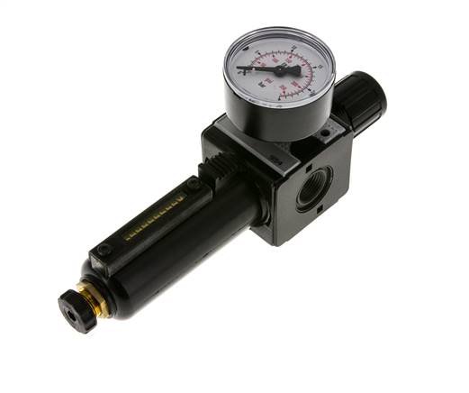 Filter-Regulator G3/8'' 1600 l/min 0.5-16.0bar/7-232psi Semi-Auto Metal Multifix 1