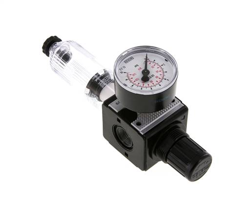 Filter-Regulator G3/8'' 1600 l/min 0.2-6.0bar/3-87psi Semi-Auto Polycarbonate Multifix 1