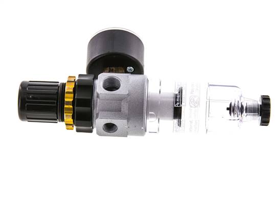 Filter-Regulator G1/4'' 350 l/min 0.5-10.0bar/7-145psi Semi-Auto Polycarbonate Standard 0