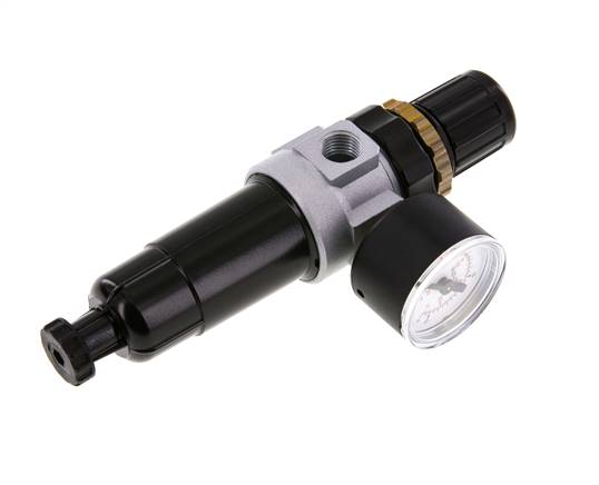 Filter-Regulator G1/4'' 350 l/min 0.5-10.0bar/7-145psi Semi-Auto Metal Standard 0