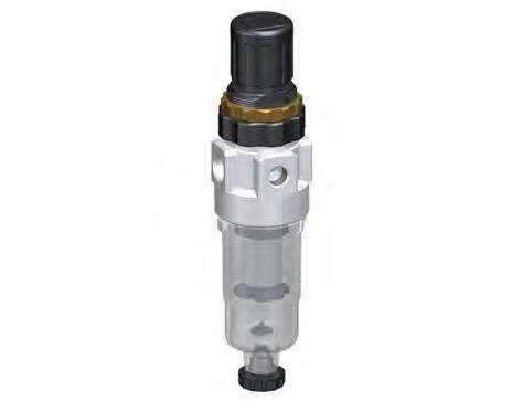 Filter-Regulator G1/4'' 350 l/min 0.5-10.0bar/7-145psi Semi-Auto Polycarbonate Standard 0
