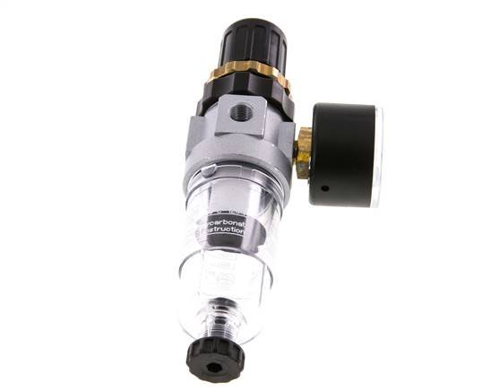 Filter-Regulator G1/8'' 350 l/min 0.5-10.0bar/7-145psi Semi-Auto Polycarbonate Standard 0