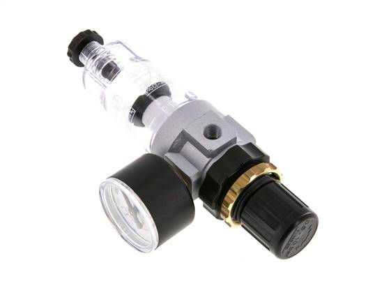 Filter-Regulator G1/8'' 350 l/min 0.5-10.0bar/7-145psi Semi-Auto Polycarbonate Standard 0