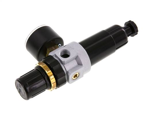 Filter-Regulator G1/4'' 350 l/min 0.5-16.0bar/7-232psi Semi-Auto Metal Standard 0