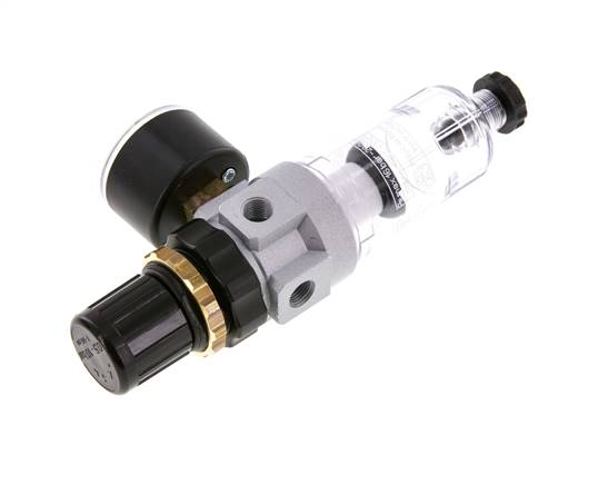 Filter-Regulator G1/8'' 350 l/min 0.5-6.0bar/7-87psi Semi-Auto Polycarbonate Standard 0