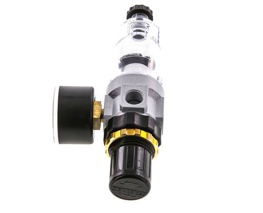 Filter-Regulator G1/4'' 350 l/min 0.5-16.0bar/7-232psi Semi-Auto Polycarbonate Standard 0