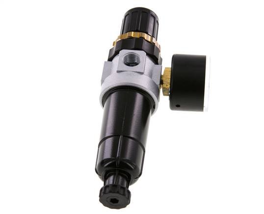 Filter-Regulator G1/4'' 350 l/min 0.5-10.0bar/7-145psi Semi-Auto Metal Standard 0