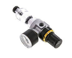 Filter-Regulator G1/4'' 350 l/min 0.5-10.0bar/7-145psi Semi-Auto Polycarbonate Standard 0