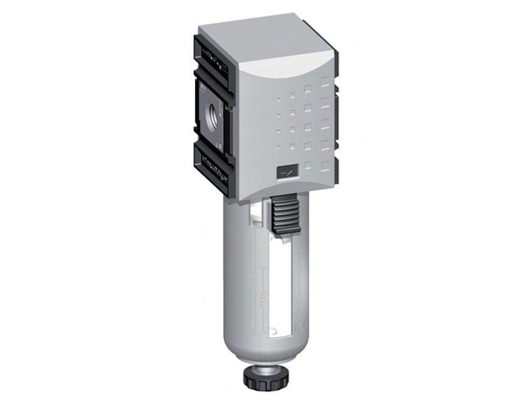 Filter 5microns G3/8'' 2200 l/min Semi-Auto Polycarbonate Futura 1