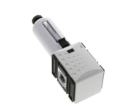 Filter 5microns G3/8'' 2200 l/min Semi-Auto Polycarbonate Futura 1