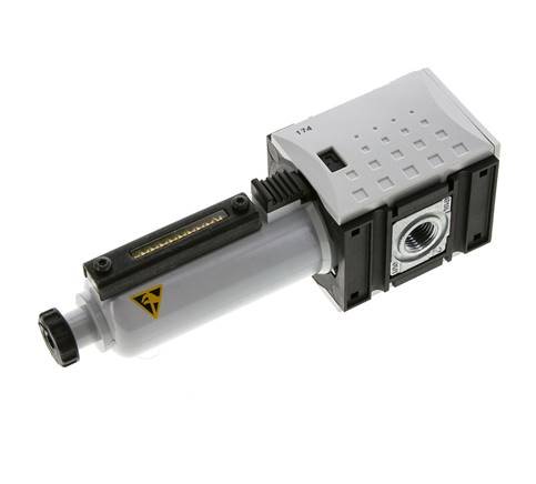 Filter 5microns G1/4'' 2200 l/min Semi-Auto Metal Futura 1