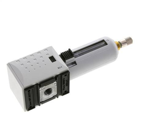 Filter 5microns G1/4'' 2200 l/min Auto (Closed Without Pressure) Polycarbonate Futura 1