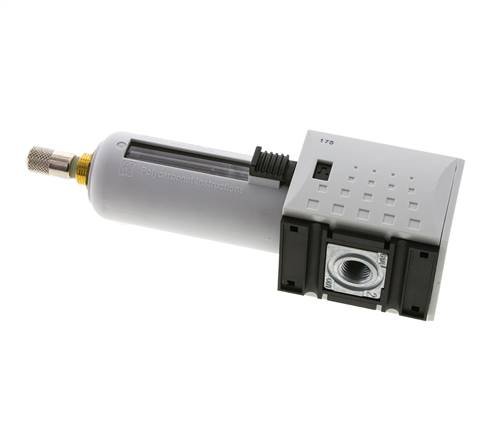 Filter 5microns G1/4'' 2200 l/min Auto (Closed Without Pressure) Polycarbonate Futura 1